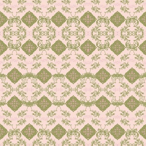 foxy pink green tile