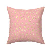 Cozy Golden Stars on Light Pink