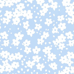 daisies powder blue