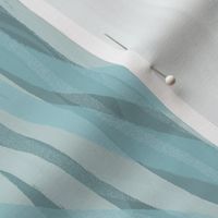 waterfall – vertical wavy lines | soft muted aqua blue turquoise teal green | large scale