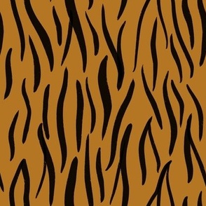Safari Majesty: Lion-Inspired Tiger Stripes, Medium