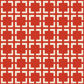 Moroccan Solid Square in Red Dawn