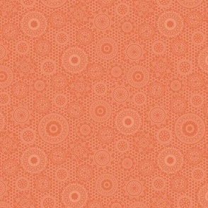 Lace Flowers Tangerine