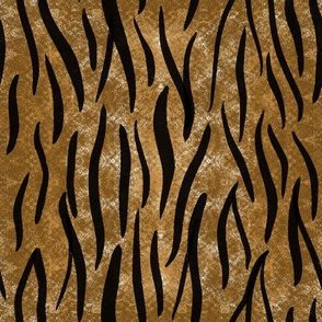 Wild Brush: Textured Tiger Stripes Fusion, Large 