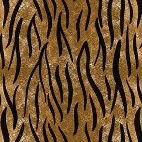 Wild Brush: Textured Tiger Stripes Fusion, Small 