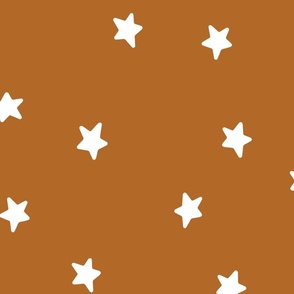 (L) Modern Boho Stars in Orange 