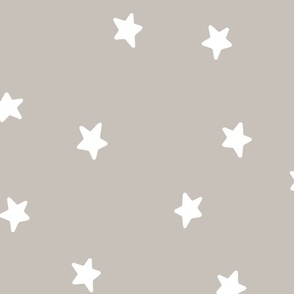 (L) Modern Boho Stars in Neutral Gray 
