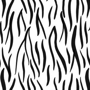 Monochrome Majesty: White Tiger Stripes Elegance, Small 