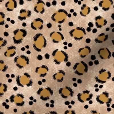 Blush Wilderness: Abstract Leopard Charm, Medium