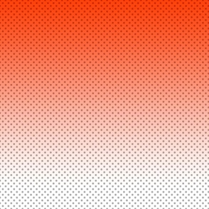 orange gradient background with small polka dots stripes
