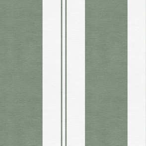 Olive green stripes on off white