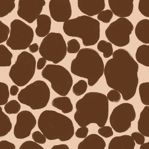 Safari Splendor: Textured Giraffe Spots, Large 