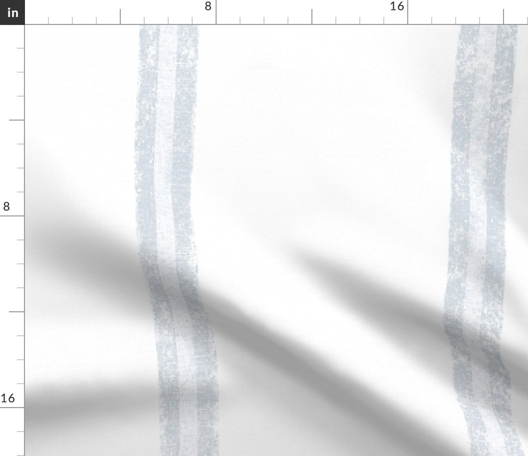 French blue linen grain sack stripe