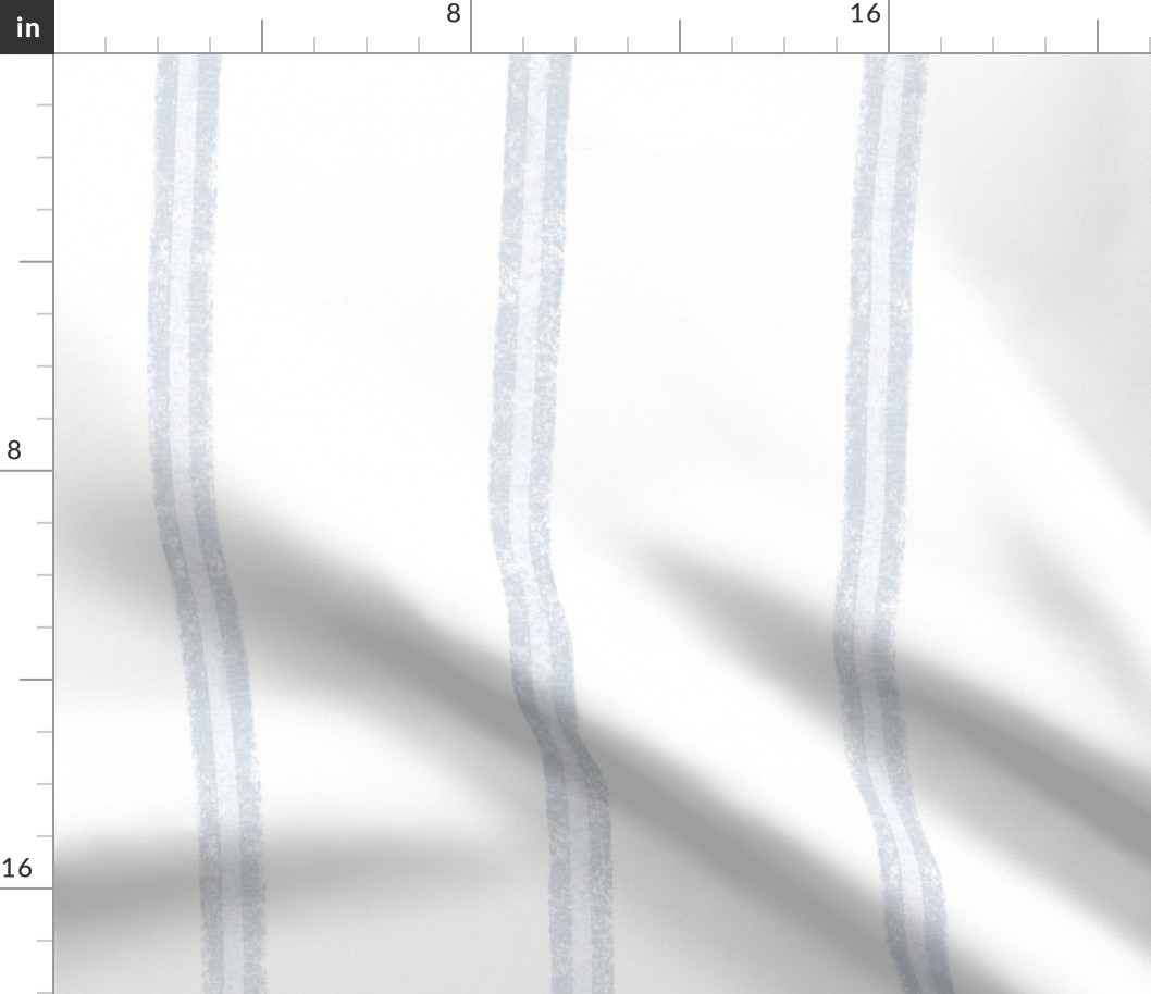 French blue and white grain sack stripes