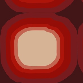 Geometric 70s Style-Red