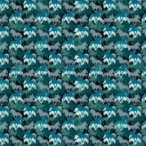 Herd of icelandic horses  - toelter - vegvísir