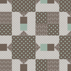 DESIGN 10 - PATTERNED QUILT COLLECTION (WINTER TONES)