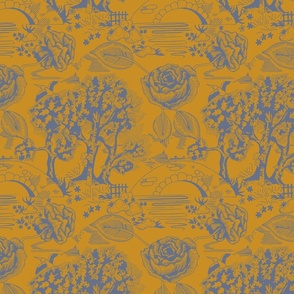 Mustard Collection - A Walk in the Woods Toile