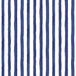 Stripes watercolor blue