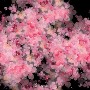 Watercolor Sakura Cherry Blossom Petals 