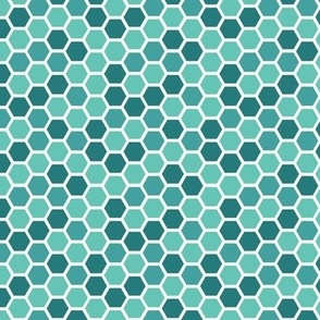 Honeycomb - teal - small