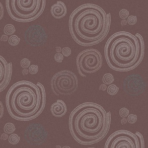 "Sculpted Swirls: Polylines in Burgundy Geometric Elegance"2