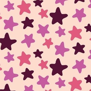 Abstract Stars-Cream Background