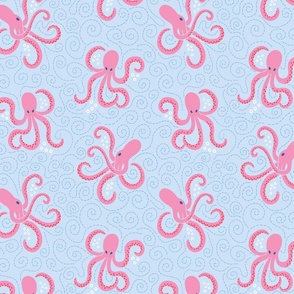 octopus/pink/large