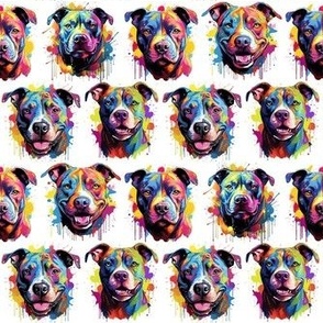 Small Colorful Pitties Pitbull Dogs