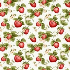 Strawberries & Blooms Collection - small with white background