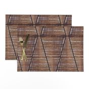 Large Diamond Wood Grain Tiles Natural Texture Luxury Black and Brown Photograph Subtle Modern Abstract Geometric
