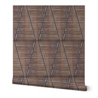 Large Diamond Wood Grain Tiles Natural Texture Luxury Black and Brown Photograph Subtle Modern Abstract Geometric