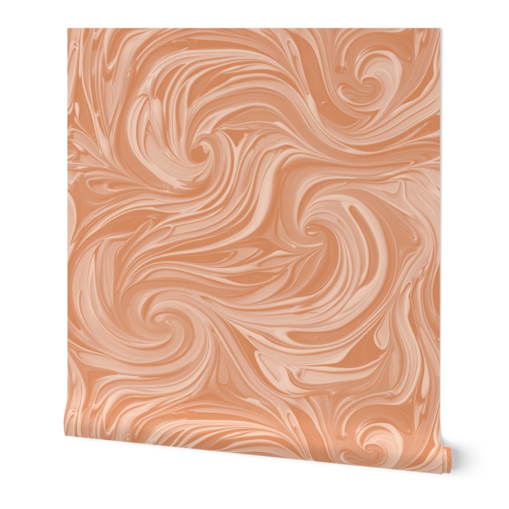 Paint Swirls v1 Peach Fuzz