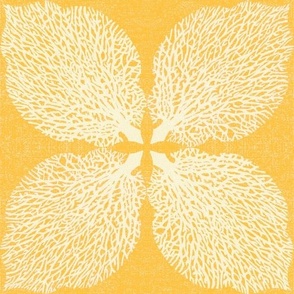 Coral Clover Leaf Sunny Yellow