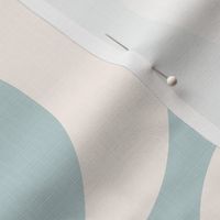 Modern Geo Waves - Airy, Light Mint and Ivory Shades / Large