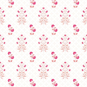 Indian Mughal floral design in Pink