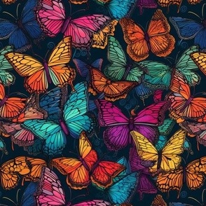 colorful butterflies 1 flwrht