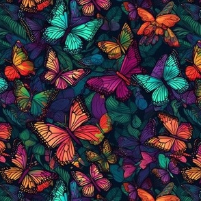 colorful butterflies 4 flwrht