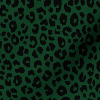 Leopard - Forest Green