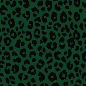 Leopard - Forest Green