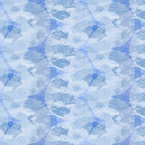 white vertical waves on blue