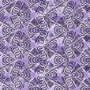 black vertical waves on muted violet