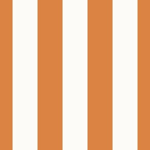 3 inch tangerine orange vertical stripe