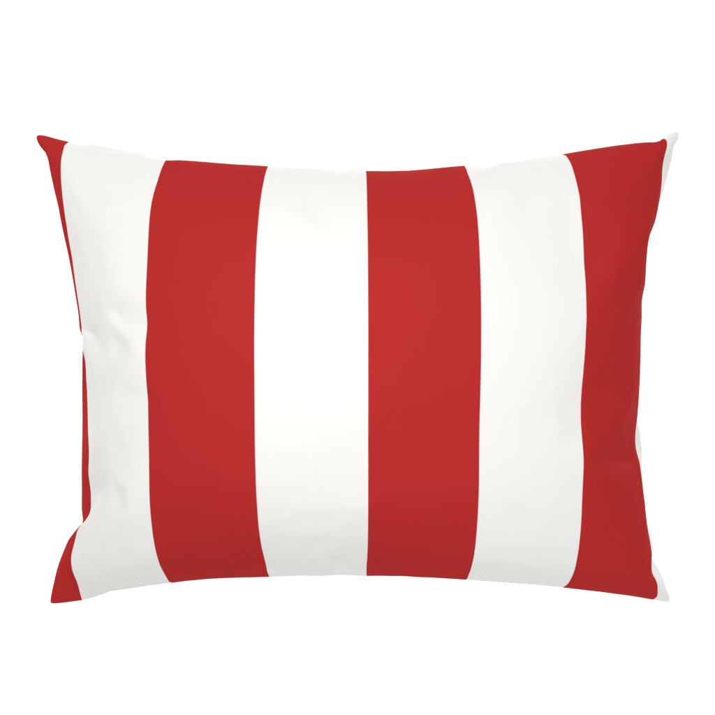 4 inch red circus tent stripe
