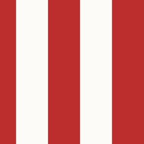 4 inch red circus tent stripe