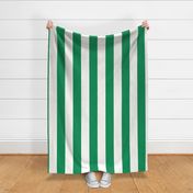 4 inch green vertical stripe