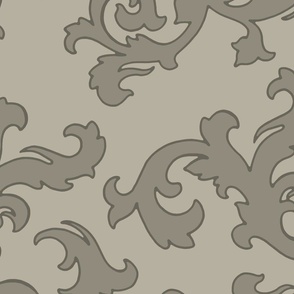 DAMASK Taupe and Stone