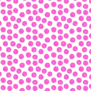 Watercolor Dots – Hot Pink (small)