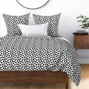 Watercolor Dots – Black on White (small)