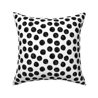 Watercolor Dots – Black on White (small)